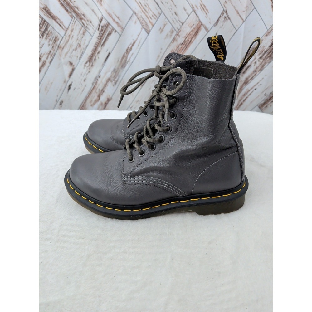Dr Marten Gray Combat‎ Boots